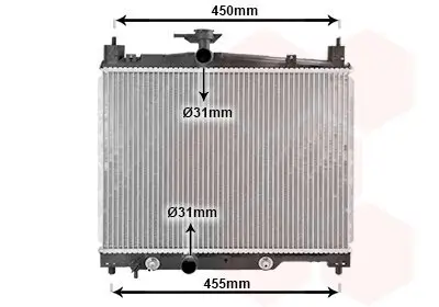 Kühler, Motorkühlung VAN WEZEL 53002287