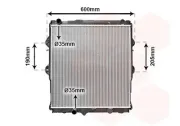 Kühler, Motorkühlung VAN WEZEL 53002292