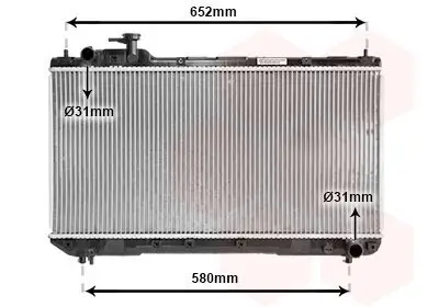Kühler, Motorkühlung VAN WEZEL 53002297