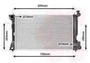 Kühler, Motorkühlung VAN WEZEL 53002332