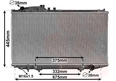 Kühler, Motorkühlung VAN WEZEL 53002337