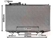 Kühler, Motorkühlung VAN WEZEL 53002337