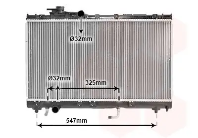 Kühler, Motorkühlung VAN WEZEL 53002350 Bild Kühler, Motorkühlung VAN WEZEL 53002350