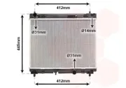 Kühler, Motorkühlung VAN WEZEL 53002358