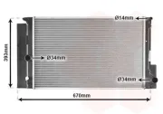 Kühler, Motorkühlung VAN WEZEL 53002397