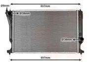 Kühler, Motorkühlung VAN WEZEL 53002398