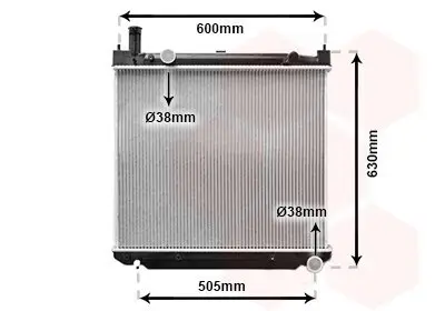 Kühler, Motorkühlung VAN WEZEL 53002471 Bild Kühler, Motorkühlung VAN WEZEL 53002471