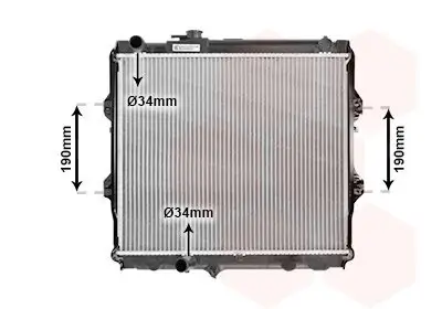 Kühler, Motorkühlung VAN WEZEL 53002492 Bild Kühler, Motorkühlung VAN WEZEL 53002492