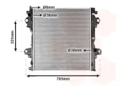 Kühler, Motorkühlung VAN WEZEL 53002604