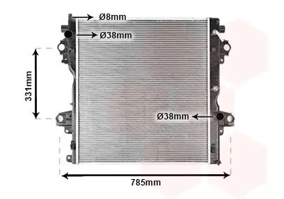 Kühler, Motorkühlung VAN WEZEL 53002604 Bild Kühler, Motorkühlung VAN WEZEL 53002604