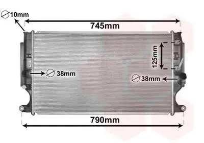 Kühler, Motorkühlung VAN WEZEL 53002704 Bild Kühler, Motorkühlung VAN WEZEL 53002704