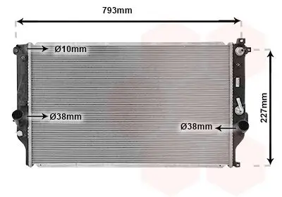 Kühler, Motorkühlung VAN WEZEL 53002715