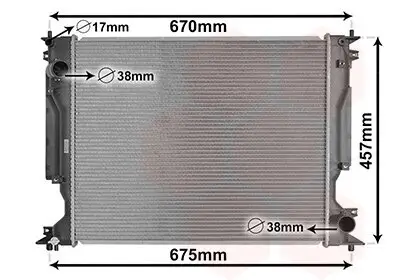 Kühler, Motorkühlung VAN WEZEL 53002717 Bild Kühler, Motorkühlung VAN WEZEL 53002717