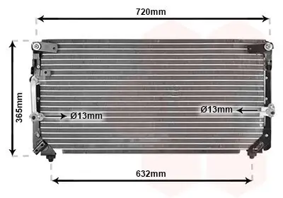 Kondensator, Klimaanlage VAN WEZEL 53005006