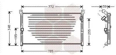 Kondensator, Klimaanlage VAN WEZEL 53005130 Bild Kondensator, Klimaanlage VAN WEZEL 53005130