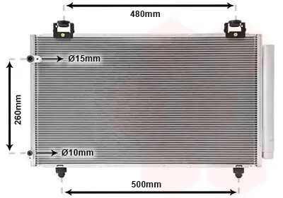 Kondensator, Klimaanlage VAN WEZEL 53005411