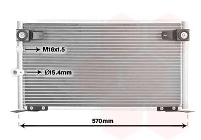 Kondensator, Klimaanlage VAN WEZEL 53005585 Bild Kondensator, Klimaanlage VAN WEZEL 53005585