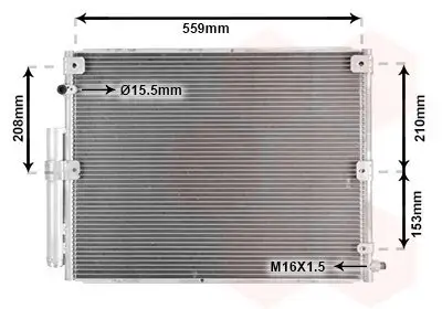 Kondensator, Klimaanlage VAN WEZEL 53005617 Bild Kondensator, Klimaanlage VAN WEZEL 53005617