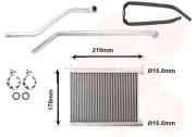 Wärmetauscher, Innenraumheizung VAN WEZEL 53006782