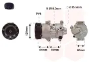 Kompressor, Klimaanlage 12 V VAN WEZEL 5300K581