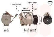 Kompressor, Klimaanlage 12 V VAN WEZEL 5300K726