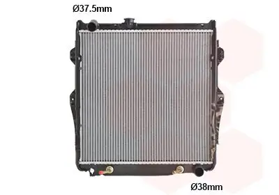 Kühler, Motorkühlung VAN WEZEL 53012700 Bild Kühler, Motorkühlung VAN WEZEL 53012700