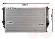 Kühler, Motorkühlung VAN WEZEL 53012705