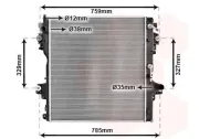 Kühler, Motorkühlung VAN WEZEL 53012708
