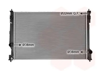 Kühler, Motorkühlung VAN WEZEL 53012714 Bild Kühler, Motorkühlung VAN WEZEL 53012714