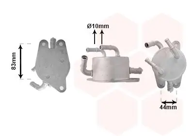 Ölkühler, Automatikgetriebe VAN WEZEL 53013705