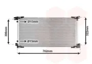 Kondensator, Klimaanlage VAN WEZEL 53015710