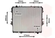 Kühler, Motorkühlung VAN WEZEL 54002757