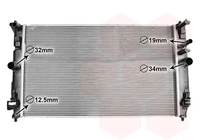 Kühler, Motorkühlung VAN WEZEL 54012704 Bild Kühler, Motorkühlung VAN WEZEL 54012704