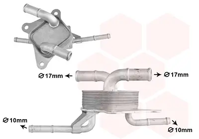 Ölkühler, Automatikgetriebe VAN WEZEL 54013700 Bild Ölkühler, Automatikgetriebe VAN WEZEL 54013700