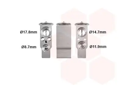 Expansionsventil, Klimaanlage VAN WEZEL 58001113 Bild Expansionsventil, Klimaanlage VAN WEZEL 58001113