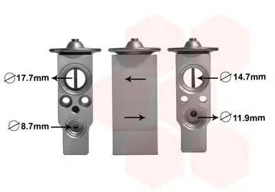 Expansionsventil, Klimaanlage VAN WEZEL 58001366