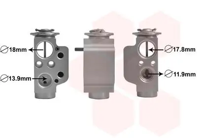 Expansionsventil, Klimaanlage VAN WEZEL 58001367 Bild Expansionsventil, Klimaanlage VAN WEZEL 58001367