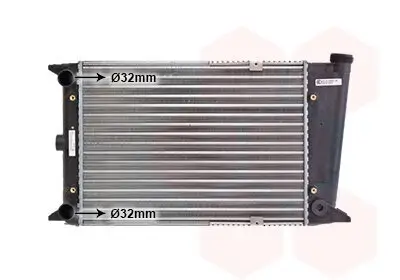 Kühler, Motorkühlung VAN WEZEL 58002006 Bild Kühler, Motorkühlung VAN WEZEL 58002006
