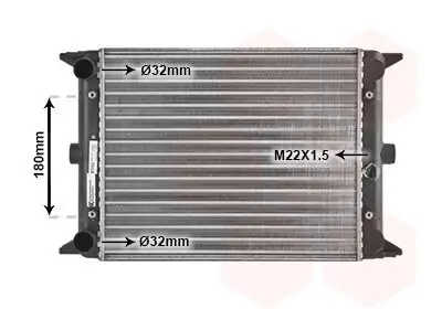 Kühler, Motorkühlung VAN WEZEL 58002012 Bild Kühler, Motorkühlung VAN WEZEL 58002012