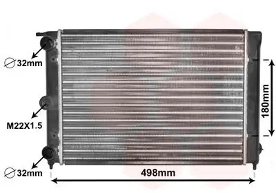 Kühler, Motorkühlung VAN WEZEL 58002039