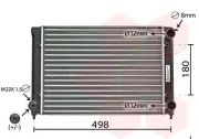 Kühler, Motorkühlung VAN WEZEL 58002040