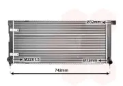 Kühler, Motorkühlung VAN WEZEL 58002042