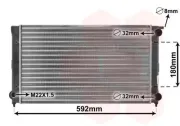 Kühler, Motorkühlung VAN WEZEL 58002045