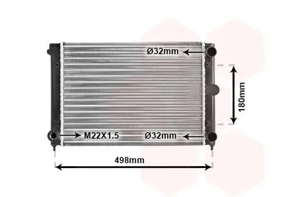 Kühler, Motorkühlung VAN WEZEL 58002070