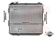 Kühler, Motorkühlung VAN WEZEL 58002088