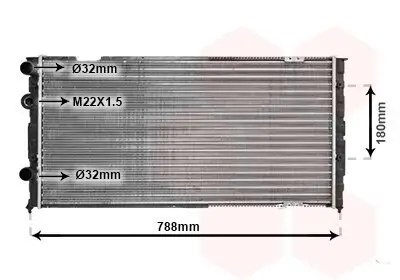 Kühler, Motorkühlung VAN WEZEL 58002103