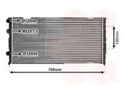 Kühler, Motorkühlung VAN WEZEL 58002103