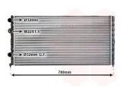 Kühler, Motorkühlung VAN WEZEL 58002122