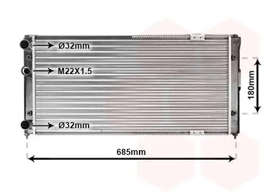 Kühler, Motorkühlung VAN WEZEL 58002156