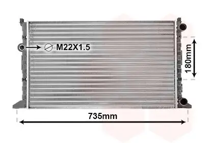 Kühler, Motorkühlung VAN WEZEL 58002160